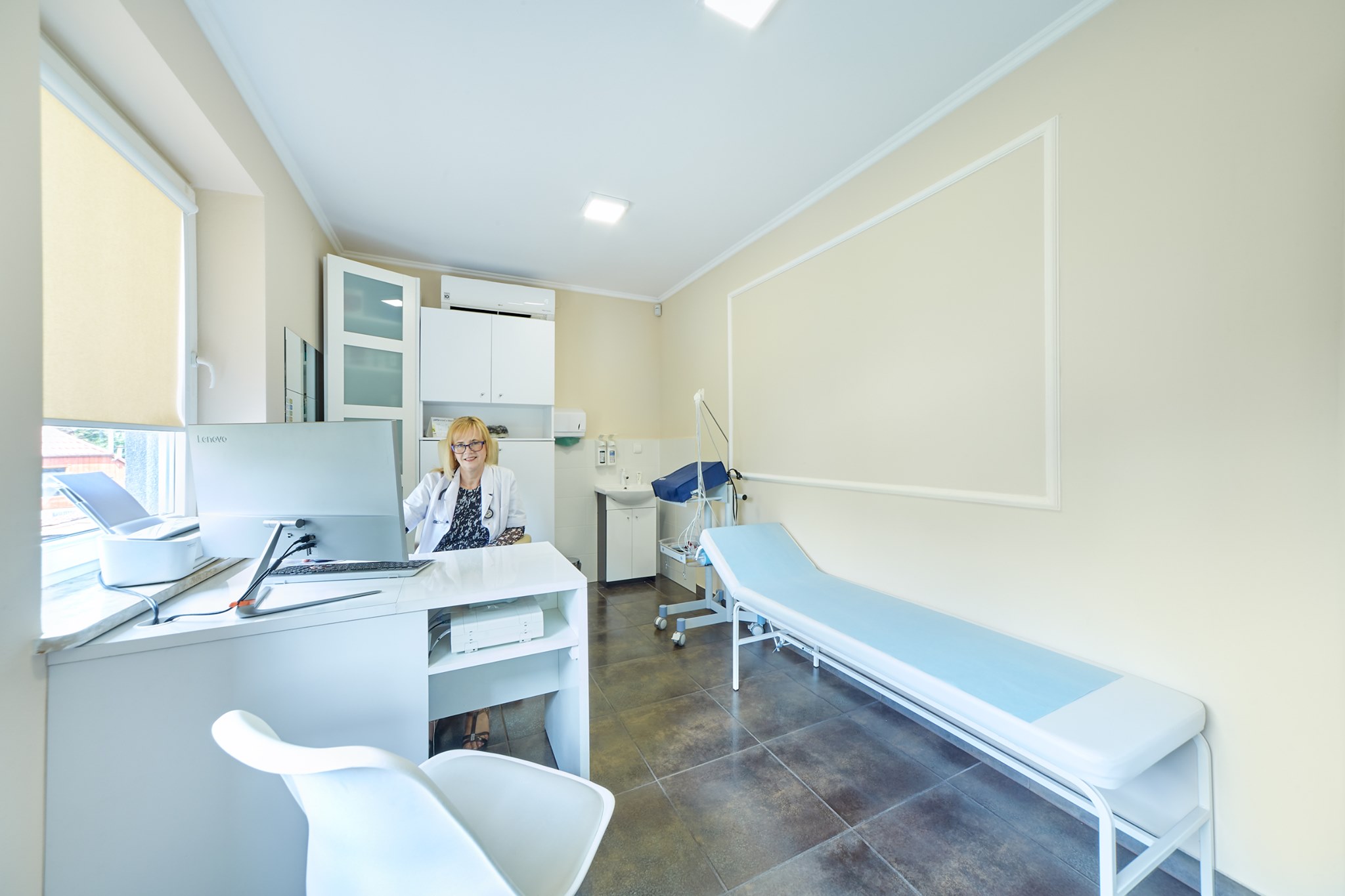 Jolanta Maria Czerwik, MD, at her pulmonology practice in Wieliczka